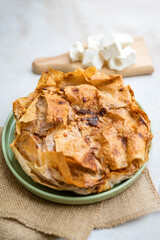Home made  Cheese Phyllo Pastry Pie 