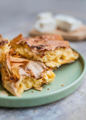 Home made  Cheese Phyllo Pastry Pie 