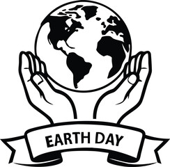 Stylish Earth Day Artwork for Digital and Print Use