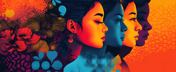 poster celebrating asian pacific american heritage month with vibrant designs highlighting the achievements of asian americans and pacific islanders encapsulating cultural pride and unity