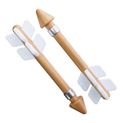 Arrow Fletching 3d render icons