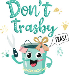 Keep Earth Clean: Quirky Eco-Themed Design