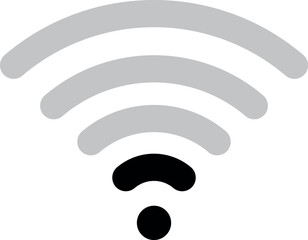 Wifi icon set. Wireless internet signal icon symbol , Web network connection logo sign for internet access. Vector illustration