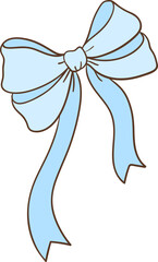 Blue Ribbon Bow