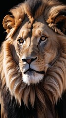 Fototapeta premium close up of a lion