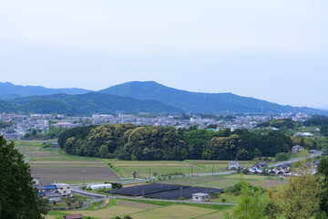 Fototapeta premium 愛知県新城市の町並み