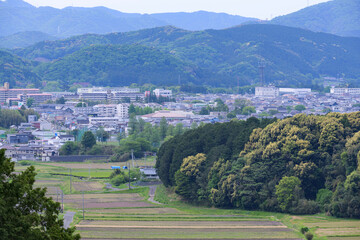 愛知県新城市の町並み
