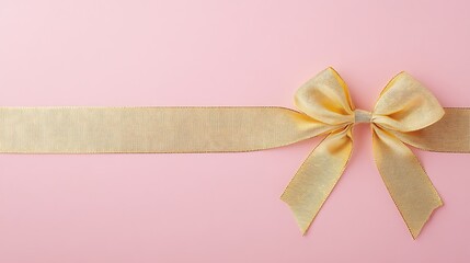 Fototapeta premium Valentine's heart background with love elements pink ribbon romantic concept for celebratory decor