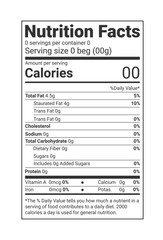 nutrition facts template, Supplement facts and vitamin facts template	