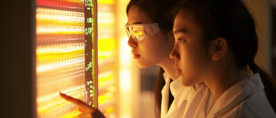 Laboratory research collaboration science lab educational content indoor environment close-up view innovation in research
