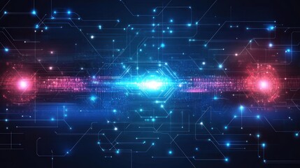 technology technical network banner background