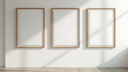 Minimalist Photo Frame Mockup with Clean Background