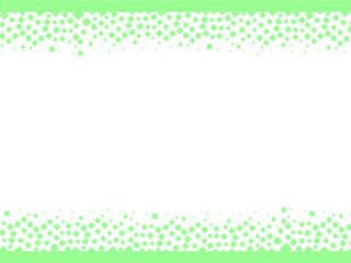 confetti green squares falling particle border background