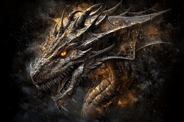 Enchanting Mystic Dragon Illustration