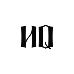 NQ monogram logo design letter text name symbol monochrome logotype alphabet character simple logo