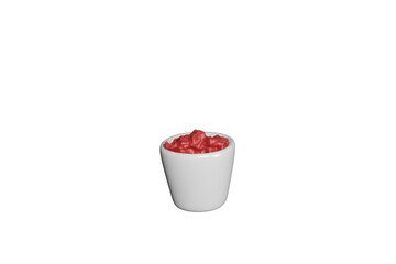 3d Ketchup sauce icon. Fast food sauce 