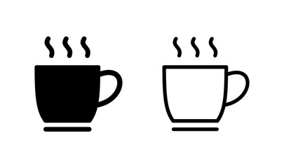 coffee cup icon logo design. cup a coffee sign and symbol