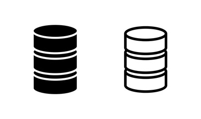 Database icon logo design. database sign and symbol