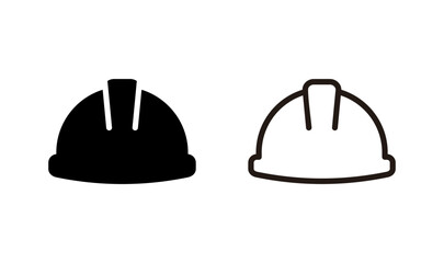 Helmet icon logo design. Motorcycle helmet sign and symbol. Construction helmet icon. Safety helmet