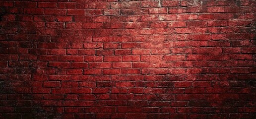 Dark Red Brick Wall Texture Background