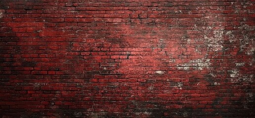 Obraz premium Dark Red Brick Wall Texture Background