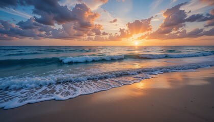 Beautiful sea landscape. Very beautiful sea evening landscape.