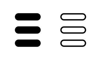 Obraz premium Menu icon logo design. web menu sign and symbol. hamburger menu symbol