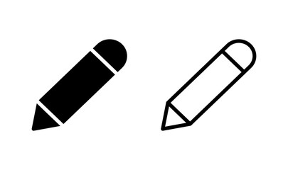 Pencil icon logo design. pen sign and symbol. edit icon vector