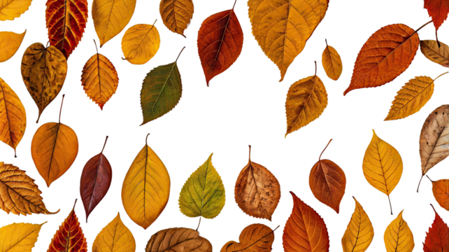 autumn leaves seamless pattern, Autumn Leaves png white background
