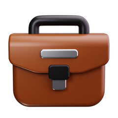 briefcase 3d render icons