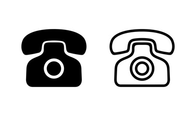 Telephone icon logo design. phone sign and symbol