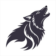 gray wolf vector design