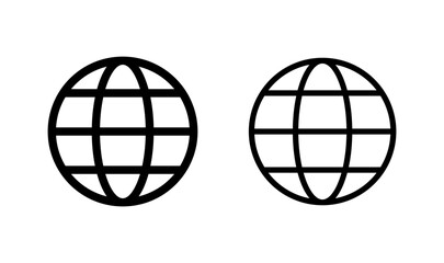 Web icon logo design. go to web sign and symbol. web click icon. Global search icon