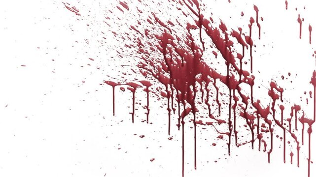 Physical red paint pre-keyed with alpha channel.