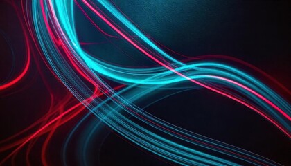 Dynamic Swirling Light Trails in Vibrant Red and Blue Hues