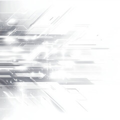 Obraz premium Abstract illustration of white technology background with light effects