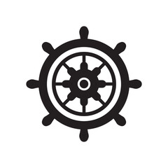 The cruise logo,ship steering logo, boat, yacht, rope, maritime, anchor. Logo for business, sailor, sailing, tourism