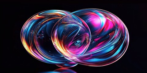 Captivating interplay of light and texture in liquid glass form.