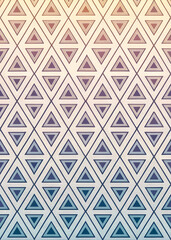 The image shows a pattern of overlapping triangles with a subtle color gradient