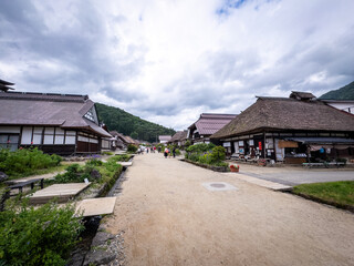 Ouchijuku Postal Town, in Fukushima, Japan