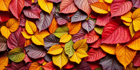 Leaves Vibrant Tapestry: A Kaleidoscope of Autumn Leaves. Autumn leaf - beautiful colorful different different leaf