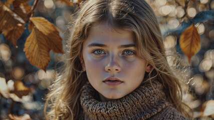 Portrait of a Beautiful Young Girl – Capturing Innocence and Charm of Young Children.