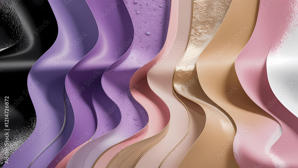 Poster an abstract background artwork features a fluid liquid effect with a subtle noise and grain texture 