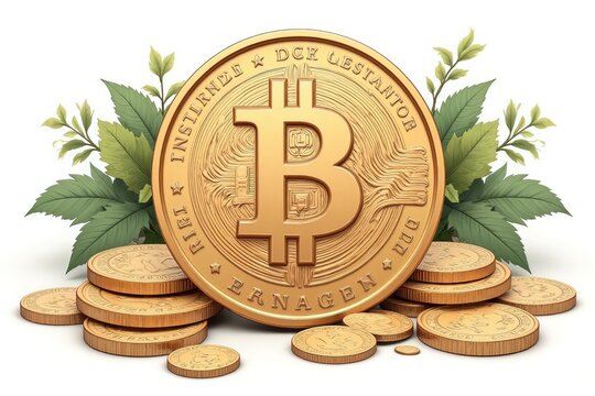 AI simbolo dei Bitcoin criptovaluta 04