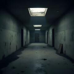 A Hauntingly Beautiful Abandoned Room in High-Quality Flat Style Photography