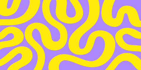 Cool Groovy Striped Texture. Abstract Geometric Lines Y2k Pattern. Brush Hand Drawn Background.