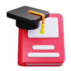 education 3d render icons