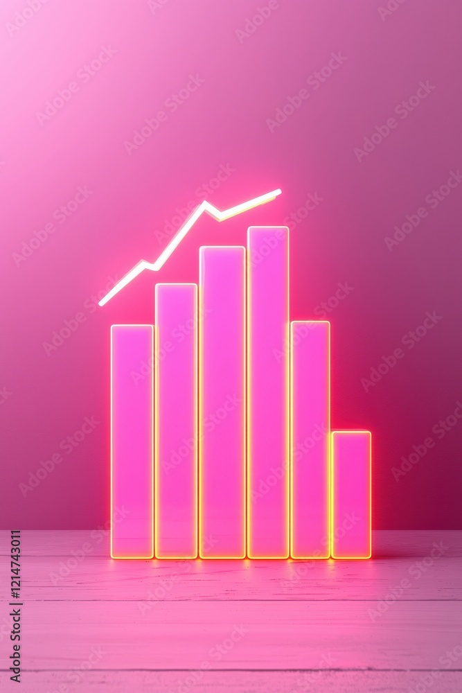 Poster a glowing bar graph showing growth in customer satisfaction metrics.