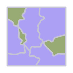 Mining Map Icon Design