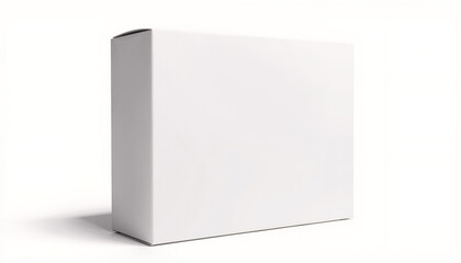 White box mockup with a blank surface for packaging design